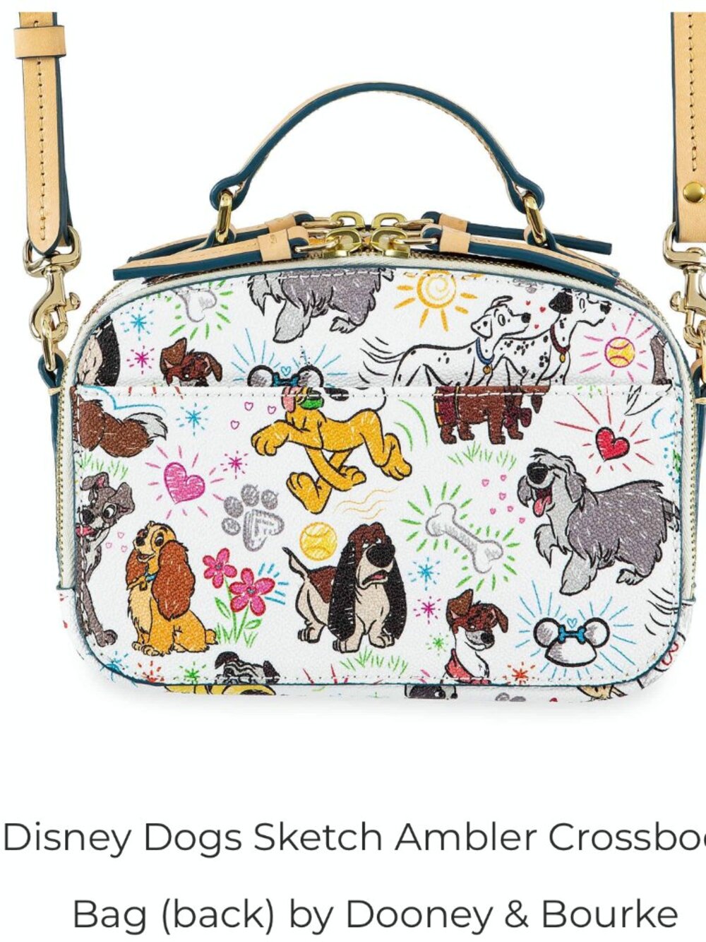 DOONEY BOURKE DISNEY PARKS DOGS AMBLER CROSSBODY BAG - Picture 2 of 16